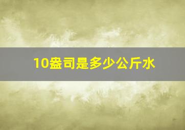 10盎司是多少公斤水