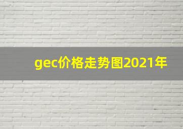 gec价格走势图2021年