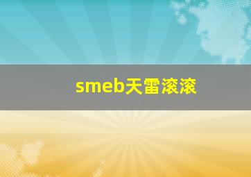 smeb天雷滚滚