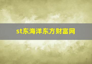 st东海洋东方财富网