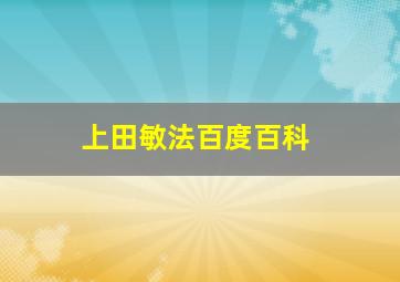 上田敏法百度百科