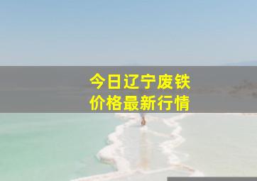 今日辽宁废铁价格最新行情