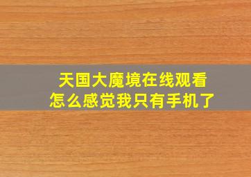 天国大魔境在线观看怎么感觉我只有手机了