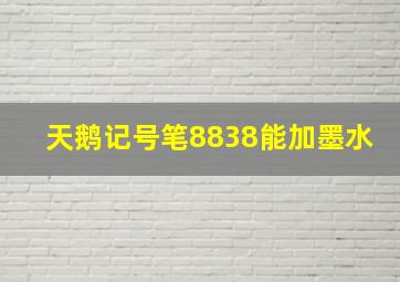 天鹅记号笔8838能加墨水