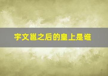 宇文邕之后的皇上是谁