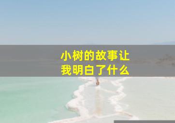 小树的故事让我明白了什么