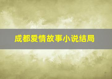 成都爱情故事小说结局