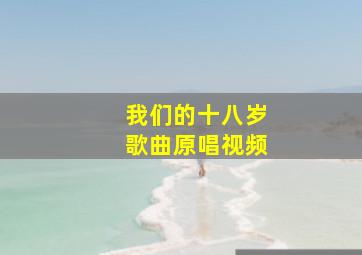 我们的十八岁歌曲原唱视频