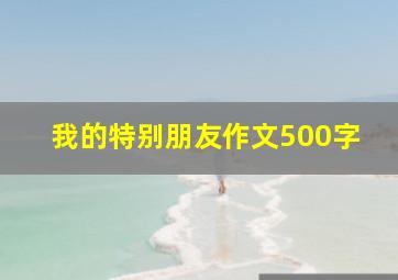 我的特别朋友作文500字