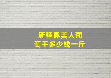 新疆黑美人葡萄干多少钱一斤