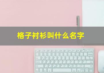 格子衬衫叫什么名字