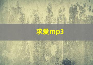 求爱mp3