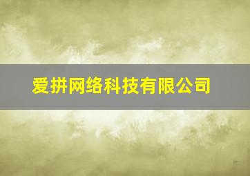 爱拼网络科技有限公司