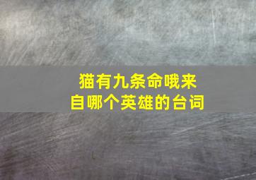 猫有九条命哦来自哪个英雄的台词