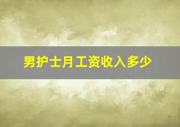 男护士月工资收入多少