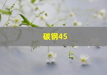 碳钢45