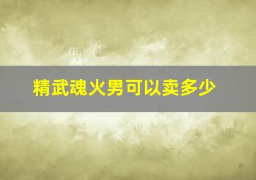 精武魂火男可以卖多少