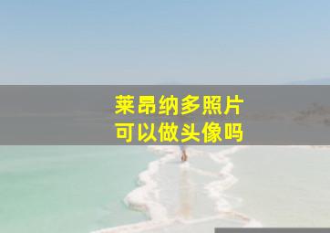 莱昂纳多照片可以做头像吗