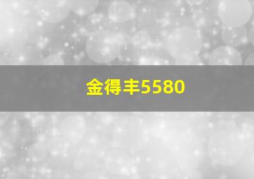 金得丰5580