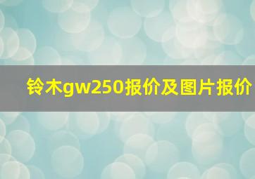 铃木gw250报价及图片报价