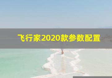 飞行家2020款参数配置