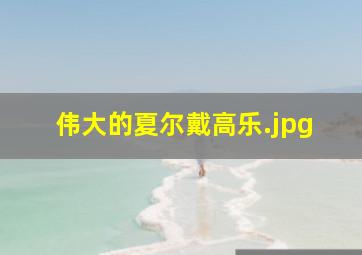 伟大的夏尔戴高乐